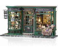 Cuteefun DIY Miniature Dollhouse Kit, DIY Magic Wooden Doll House Kit, Handmade Crafts for Adults, Creative Room for Birthday Chirstmas Gift (Magic Wand Shop)