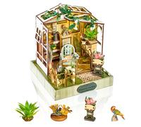 Cuteefun DIY Miniature House Kits, Wooden Tiny Dollhouse with LED Light, Handmade Crafts for Adults Teen to Building, Make Your Own Birthday Christmas (Romantic Garden)