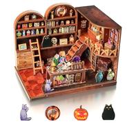 Cuteefun DIY Wooden Dollhouse Kit with LED, Mortise and Tenon Construction