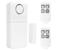 Cuteefun Door Alarm Sensor, 2 Remote Controls, 130 dB Loud Siren, 5 Modes Alarm, Low Power Consumption, Low Battery Alert, Magnetic Security Sensor, Entry Burglar Alert for Home, Store, Kids Safety