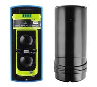 Cuteefun Infrared Dual Beam Sensor Detector, 100 Meters Detect Distance, with Tamper Alert, IP66 Waterproof, Wired Active Infrared Intrusion Detector Outdoor Wall Barrier for Burglar Alarm System