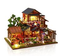 Cuteefun Japanese Miniature Dollhouse Kit with LED -Sakura Sushi House