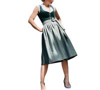 CUTeFiorino Dirndl Blouse Women's 2025 German Suit Short Sleeve Printed Beer Suit Dress Stage Suit Costume Medieval Halloween Costume Children, Green, M