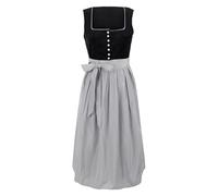CUTeFiorino Dirndl Blouse Women's Dress Velvet Costume Fashion Dress with Dirndl Apron Costume Dress for Cape Black, Pirate Costume Women, black, L
