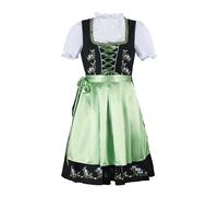 CUTeFiorino Dirndl Women's Clothing Dirndl Dress Traditional German Beer Festival Costume Cosplay Clothing Renaissance Off-the-Shoulder Dress, Green, XXL