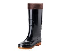 CUTeFiorino Rubber Boots Man Short Cotton Rain Boots Rubber Boots For Garden Man Rain Footwear Rain Shoes Yellow Shoes Men 47, black, 10 UK