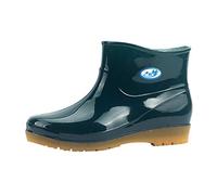 CUTeFiorino Wellington Boots Toe Rain Middle Boots with Low Heel Waterproof Shoes Women's Casual Round Women's Boots Vegan Shoes Women, Green, 7 UK