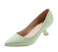 CuteFlats Court Shoes with Kitten Heel and Pointed Toe Working Shoes with 7-Colors Available