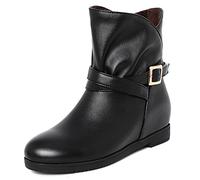 CuteFlats Women Casual Ankle Boots with Height Increasing