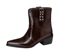 CuteFlats Women's Boots Convertible | 2-in-1 Design Transforms from Booties to Knee-High, 5.5cm Chunky Heel & Detachable Shaft