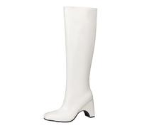 CuteFlats Women's Knee High Boots Unique 9CM Heel in 4 Colours | Slip-Resistant Sole | For Evening Events & Stage