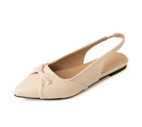 CuteFlats Women's Slip-On Flats Sandals Pointed Toe | Breathable SlingBack | Office, Walking