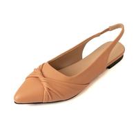 CuteFlats Women's Slip-On Flats Sandals Pointed Toe | Breathable SlingBack | Office, Walking