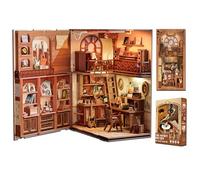Cutefun Book Nook Kit - DIY Miniature House Kit Adults Bookshelf Decor 3D Wooden Puzzle Decorative Bookends Boonook Music Gifts for Women Puzzle Lovers (The Secret Rhythm)