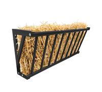 CuteHairy 40" Wall Mount Hay Rack, 25 Gallon Heavy Duty Livestock Hay Feeder for Horses, Goats, Sheep - Carbon Steel Hay Rack for Stable & Farm Use