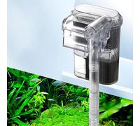 CuteHairy Aquarium Filter, Mini Quiet USB Waterfall Fish Tank Filter, Adjustable Water Flow Oxygen Increasing Wall Mounted USB Filting Equipment For Aquariums Fish Tank,2.5W