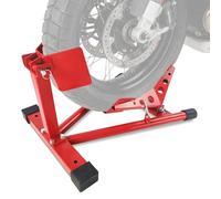 CuteHairy Heavy-Duty Motorcycle Wheel Chock & Front Stand - 680kg (1500 Lb) Capacity, Universal Quick-Adjust Fit 30-53cm for Trailers, Garage Storage & Transport - Red