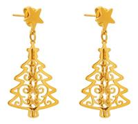 CUTEHEELS Hollowed-out Creative Life Tree Earrings, 3.5cm Long