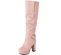 CUTEHEELS Knee-High Boots 9.5cm Heel | Fashion Women Boots for Urban Wear, 2.5cm Platform, Two Ways to Wear