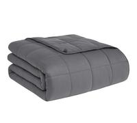 CuteKing Weighted Blanket for Adults (15lbs, 48"x72", Full, Grey) Heavy Blanket for 140-150lbs, Weighted Blanket for Cooling & Heating with Premium Glass Beads, Soft Thick Blanket for Adult All-S