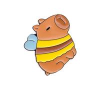 Cuteness Capybaras Brooch Adorable Animal Pin Stylish Lapel Pin Metal Texture Suitable for Backpack and Cloth Decoration Capybaras Fashion Accessory