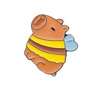 Cuteness Capybaras Brooch Adorable Animal Pin Stylish Lapel Pin Metal Texture Suitable for Backpack and Cloth Decoration Capybaras Fashion Accessory