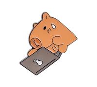 Cuteness Capybaras Brooch Adorable Animal Pin Stylish Lapel Pin Metal Texture Suitable for Backpack and Cloth Decoration Capybaras Fashion Accessory