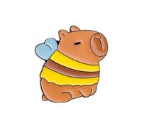 Cuteness Capybaras Brooch Adorable Animal Pin Stylish Lapel Pin Metal Texture Suitable for Backpack and Cloth Decoration Capybaras Fashion Accessory