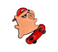 Cuteness Capybaras Brooch Adorable Animal Pin Stylish Lapel Pin Metal Texture Suitable for Backpack and Cloth Decoration Capybaras Fashion Accessory