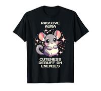 Cuteness Debuff Aura | Chinchilla Pixel Art Gamer Design T-Shirt