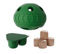 CUTENNIOU 2 in 1 Interactive Dog Toy and Silicone Tray with Lid, Dog Enrichment Toys for Large Dogs 25-75 lbs, Freezable Dogs Chew Toy to Keep Them Busy, Frozen Treat Dispensing for Slow Food Training