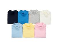 CuteOn 3/5/7 Packs Baby Infant Newborn Cotton Turtleneck Top Bodysuit Gift Set - Random Color 9 Months
