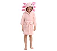 CuteOn Girls Bathrobe Kids Gifts for Toddler Boys Robe Axolotl Size 3-4T