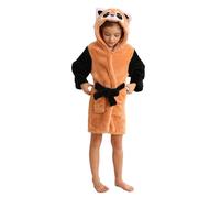 CuteOn Girls Bathrobe Kids Gifts for Toddler Boys Robe Raccoon Size 7-8T