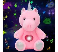 Cuteoy Plush Unicorn Star Projector Musical Adjustable Singing Night Light Stuffed Animals Glowing Plushies Toy Gifts for Kids Birthday Easter Christmas,13''