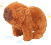 Cuteoy Walking Stuffed Animal Talking Wagging Nodding Educational Plush Kitty Toy Electric Interactive Animated Plushies for Girls Boys Birthday,Capybara, 7"