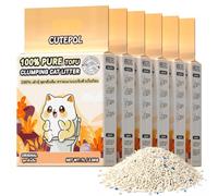 Cutepol Tofu Cat Litter 33 lb (6 Packs), Odor Control and Rapid Clumping, Water Absorbent and Flushable, Dust-Free, Low Tracking, Multi-Cat, Milk Scent, 5.5lb/Pack
