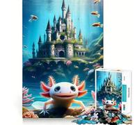 Cuter Axolotl Deep Sea for Adults 1000 Piece Jigsaw Puzzle Mindful Game Quality Print Happy Challenge Unique Gift (38x26cm)