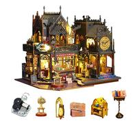CUTEROOM DIY Miniature DollsHouse Kit, Magic Tiny House, Holo Magic City