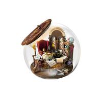 CUTEROOM Miniature House Kits-Magic Potion Bunker, Mini Dollhouse Wooden Furniture Kit for Adults, DIY Craft Kits Creative Room Tiny House for Decoration