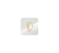 Cutesmile Dolphin Ring Fashion Jewelry Gold/Silver CZ Crystal Diamond Double Dolphin Open Adjustable Ring for Couple