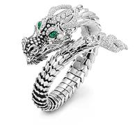 Cutesmile Dragon Ring Devil Tail Arrows Enamel Crystal Opening Adjustable Rings Gothic Dragon Party Rings
