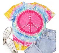 Cutesong Equality Shirts for Women Human Right Shirt Peace Sign Tshirt Hippie Tee Rainbow