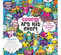 Cutest Art Kit Ever!: Color and Create Adorable Art - Includes: 48-page Art Instruction Book, 48-page Practice Book, 10 Colored Pencils, Double-Tip Pen
