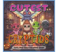 Cutest Cryptids Coloring Book: A Cute & Creepy Cryptid Coloring Book for Adults and Teens - Featuring Mothman, Bigfoot, Skinwalkers, Jersey Devil, ... Paranormal Art Therapy, Relaxing Monster Fun