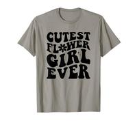 Cutest Flower Girl Ever For Girls Kids Flower Lovers T-Shirt