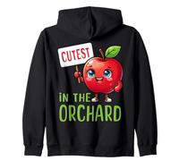 Cutest In The Orchard Apple Picker Love Apple Picking Kids Zip Hoodie
