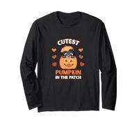 Cutest Pumpkin in The Patch Cat Jack-O-Lantern Fall Fun Long Sleeve T-Shirt