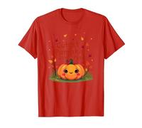 Cutest Pumpkin in The Patch Fall Harvest Kids Kawaii T-Shirt, Men, Red, XXL
