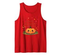 Cutest Pumpkin in The Patch Fall Harvest Kids Kawaii Tank Top, Men, Red, XXL